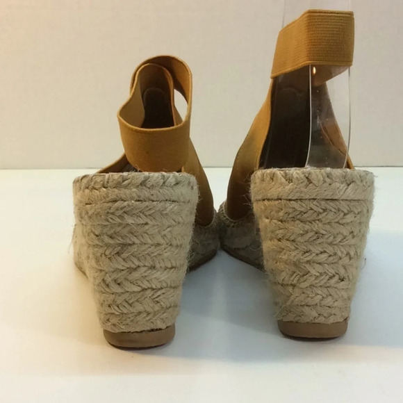 Adrienne Vittadini Rust Suede Espadrille Wedge - Picture 6 of 11